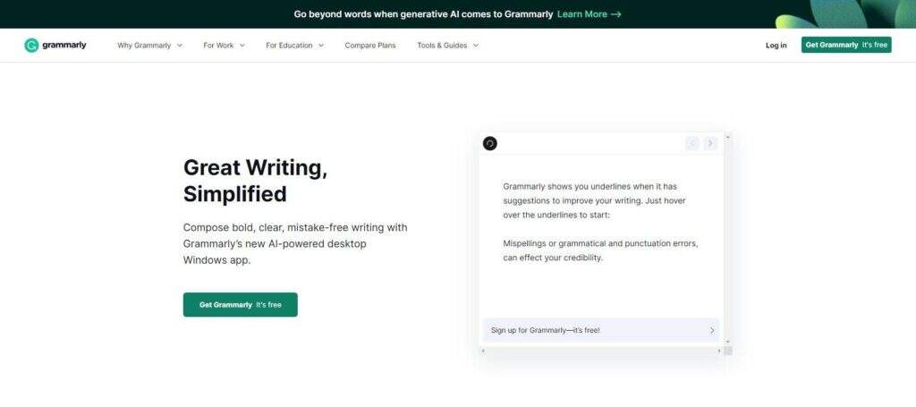 Grammarly-Homepage-April-2023