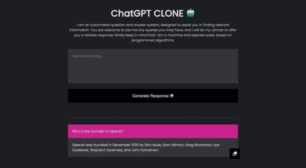 chatgpt-clone-application chatgpt-clone-application