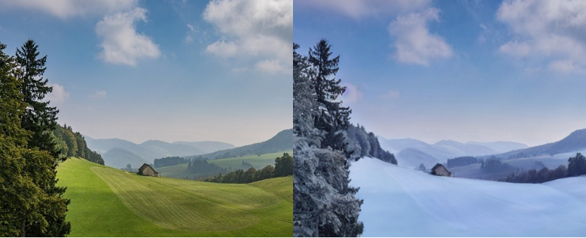 instructpix2pix-summer-to-winter