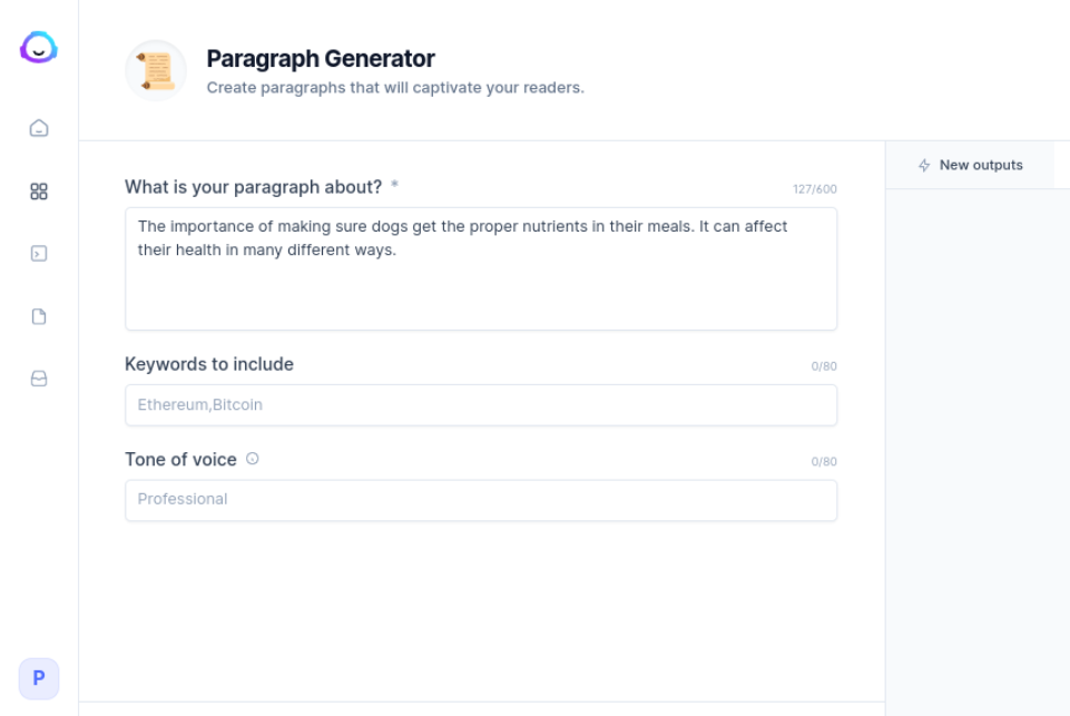 jasper-paragraph-generator