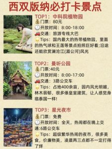 西双版纳旅游攻略必去景点-