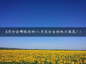 八月去哪旅游最好-