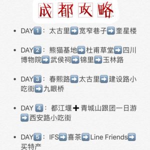 去成都旅游攻略怎么做15天-