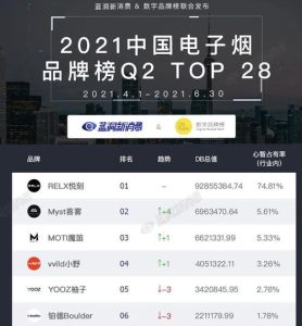 电子烟排行榜前8强-