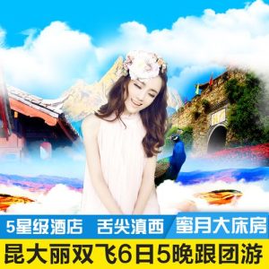云南双人双飞六日游多少钱-