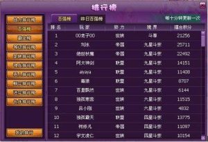 游戏名字排行榜-