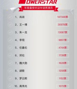 明星排行榜投票-