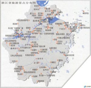 浙江旅游景点地图高清版大图-