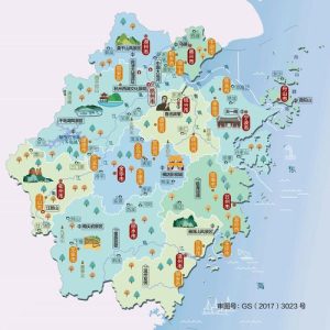 浙江省旅游地图高清版大图-