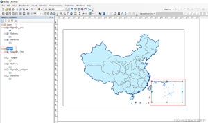 旅游地图制作 arcgis-
